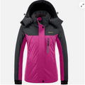 GEMYSE Women's Waterproof Ski Jacket | Fleece Lined Winter Coat - Pink