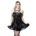 Heartless Ghoul Dress – Kate's Clothing Black Velvet Gothic Mini Dress