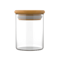 The London Brow Company Airtight Bamboo Glass Storage Jar for Salons