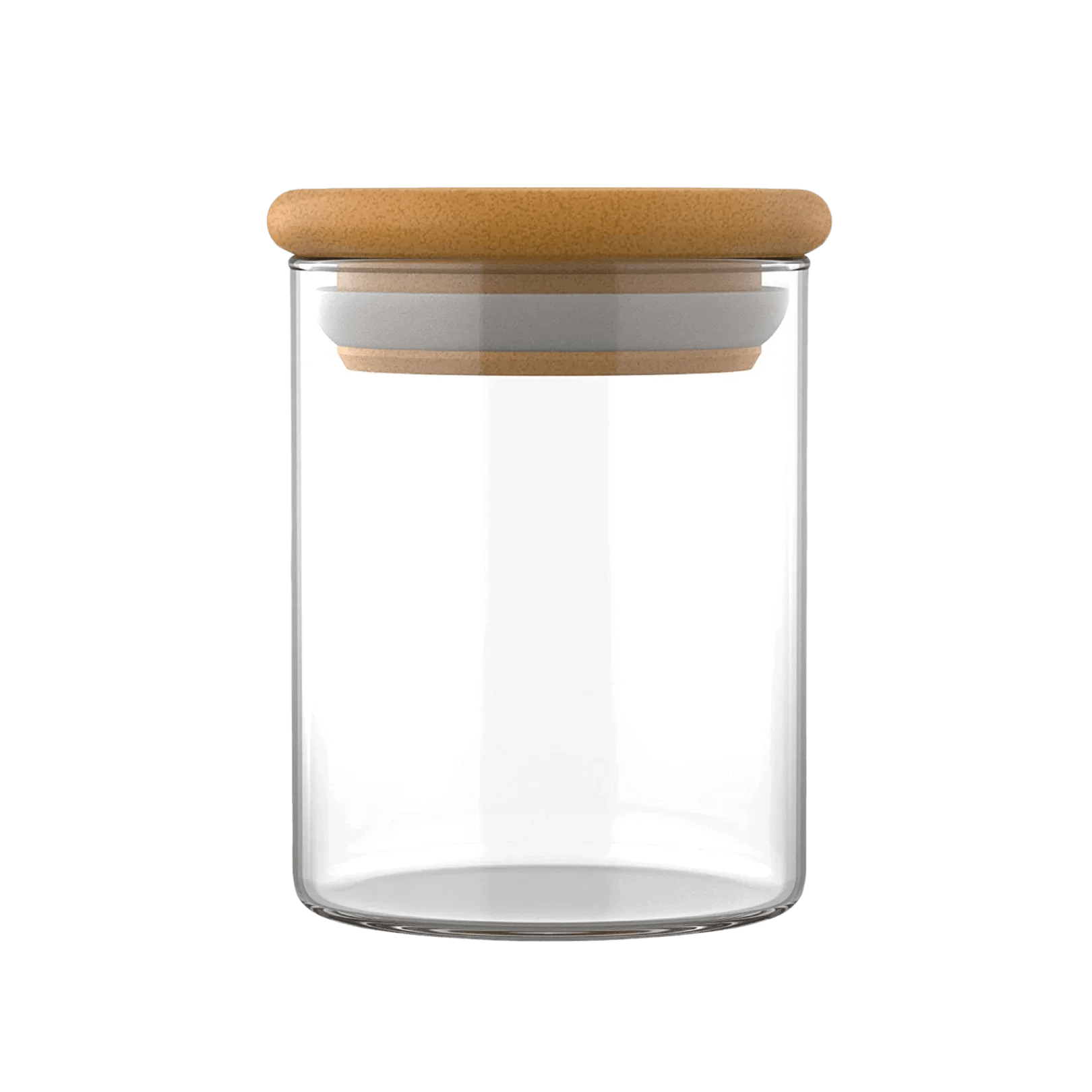 The London Brow Company Airtight Bamboo Glass Storage Jar for Salons