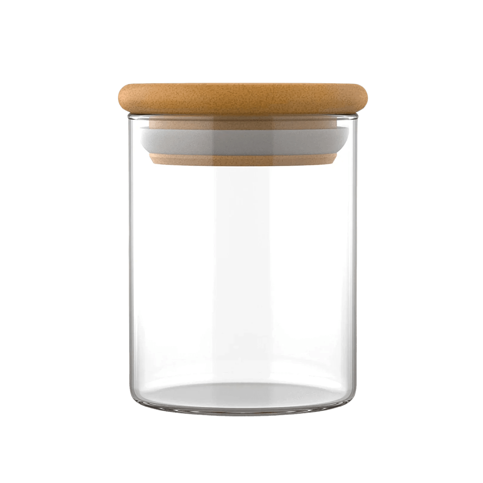 The London Brow Company Airtight Bamboo Glass Storage Jar for Salons