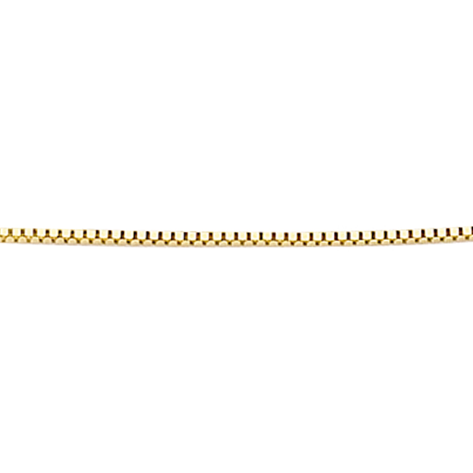 Gecko Jewellery 9ct Gold Venetian Box Chain Necklace – 41cm-46cm