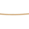 Gecko Jewellery 9ct Gold 1mm Diamond Cut Curb Chain Necklace - 46cm
