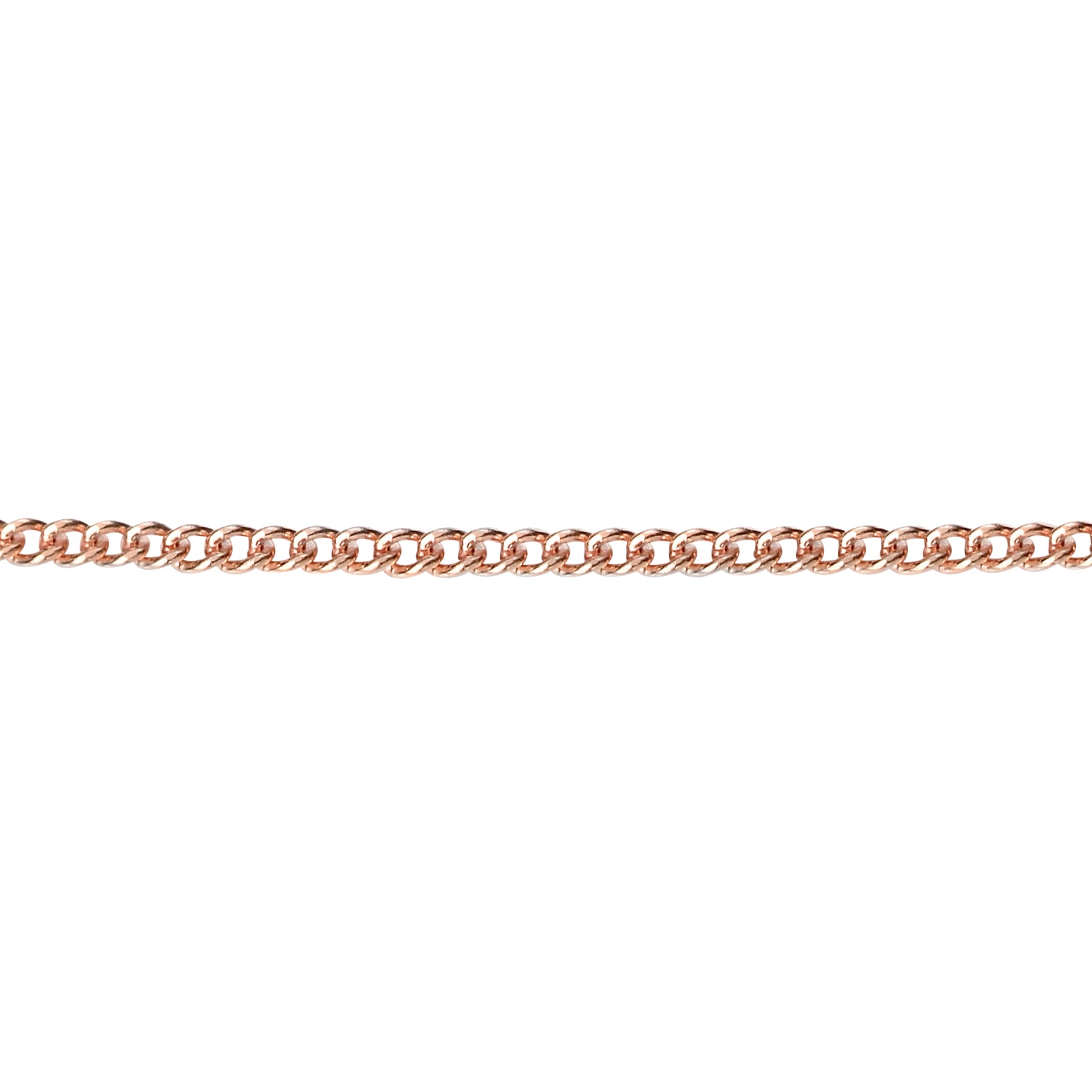 Gecko Jewellery 9ct Gold 0.8mm Diamond Cut Curb Chain – 41cm-46cm