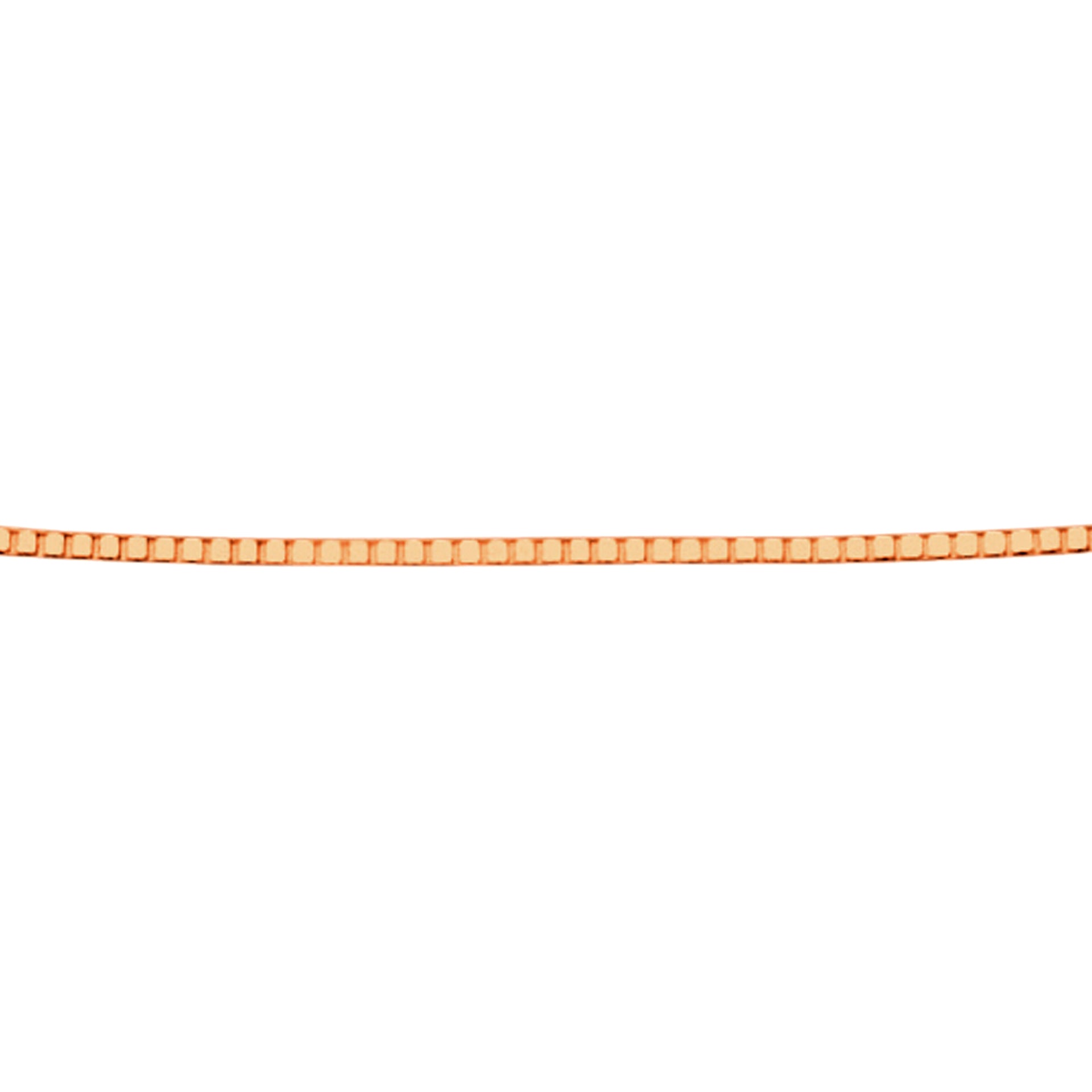 Gecko Jewellery 9ct Gold Venetian Box Chain Necklace – 41cm-46cm