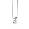 Gecko Jewellery 9ct Gold Double Bale Solitaire Diamond Pendant