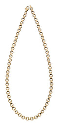 Gecko Jewellery 9ct Yellow Gold Circle Link Necklace – 46cm Length