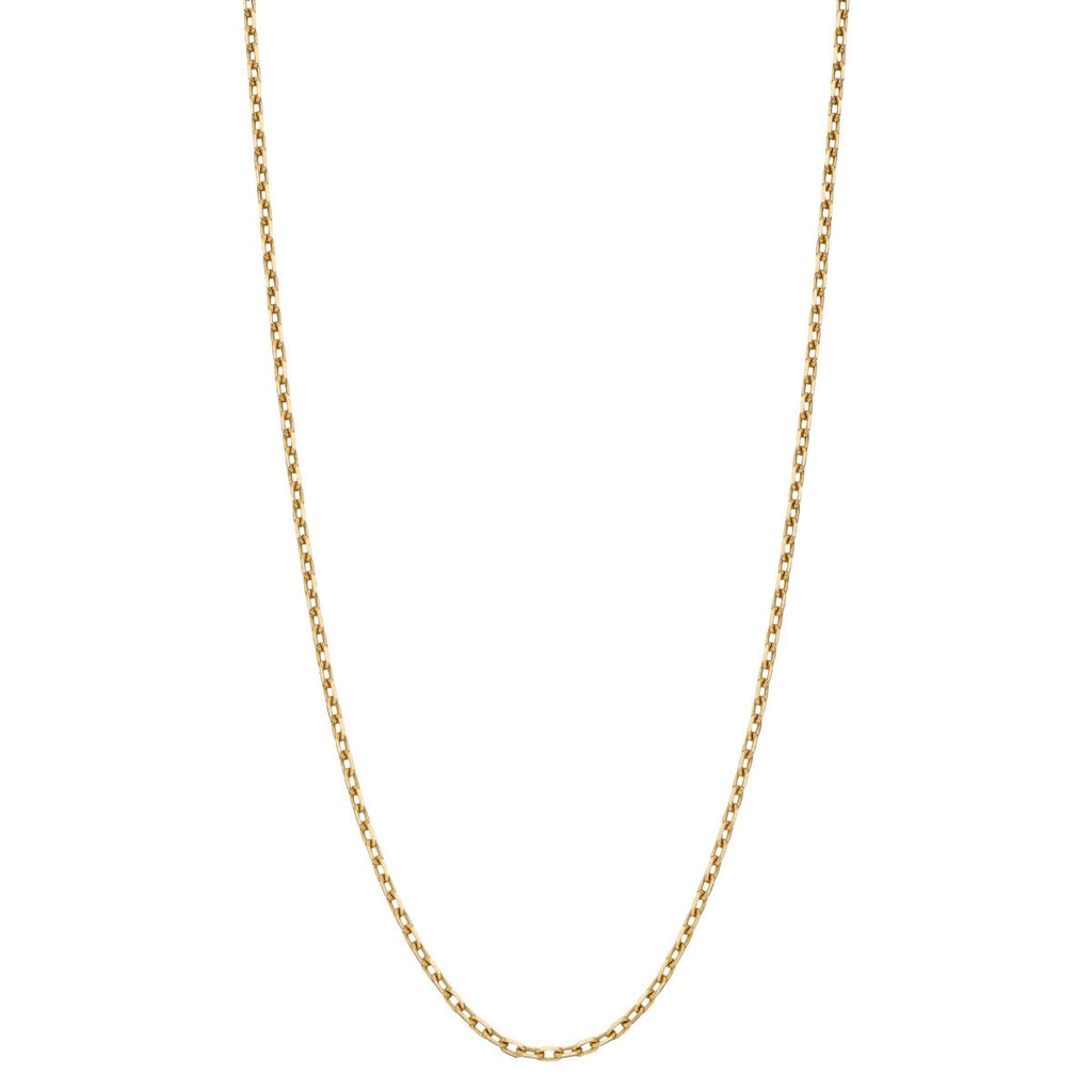Gecko Jewellery 9ct Gold 0.7mm Diamond Cut Trace Chain – 56cm-61cm