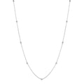 Gecko Jewellery 9ct Gold Ball Station Chain Necklace – Two Tone Design