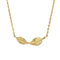 Gecko Jewellery 9ct Gold Twist Leaf Necklace – Minimalist Nature Design