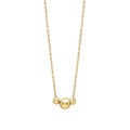 Gecko Jewellery 9ct Yellow Gold Trilogy Ball Chain Necklace