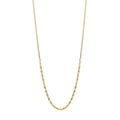 Gecko Jewellery 9ct Yellow Gold Diamond Cut Bead Bar Necklace