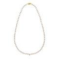 Gecko Jewellery Seed Pearl and Diamond Flower Necklace with Ball Clasp
