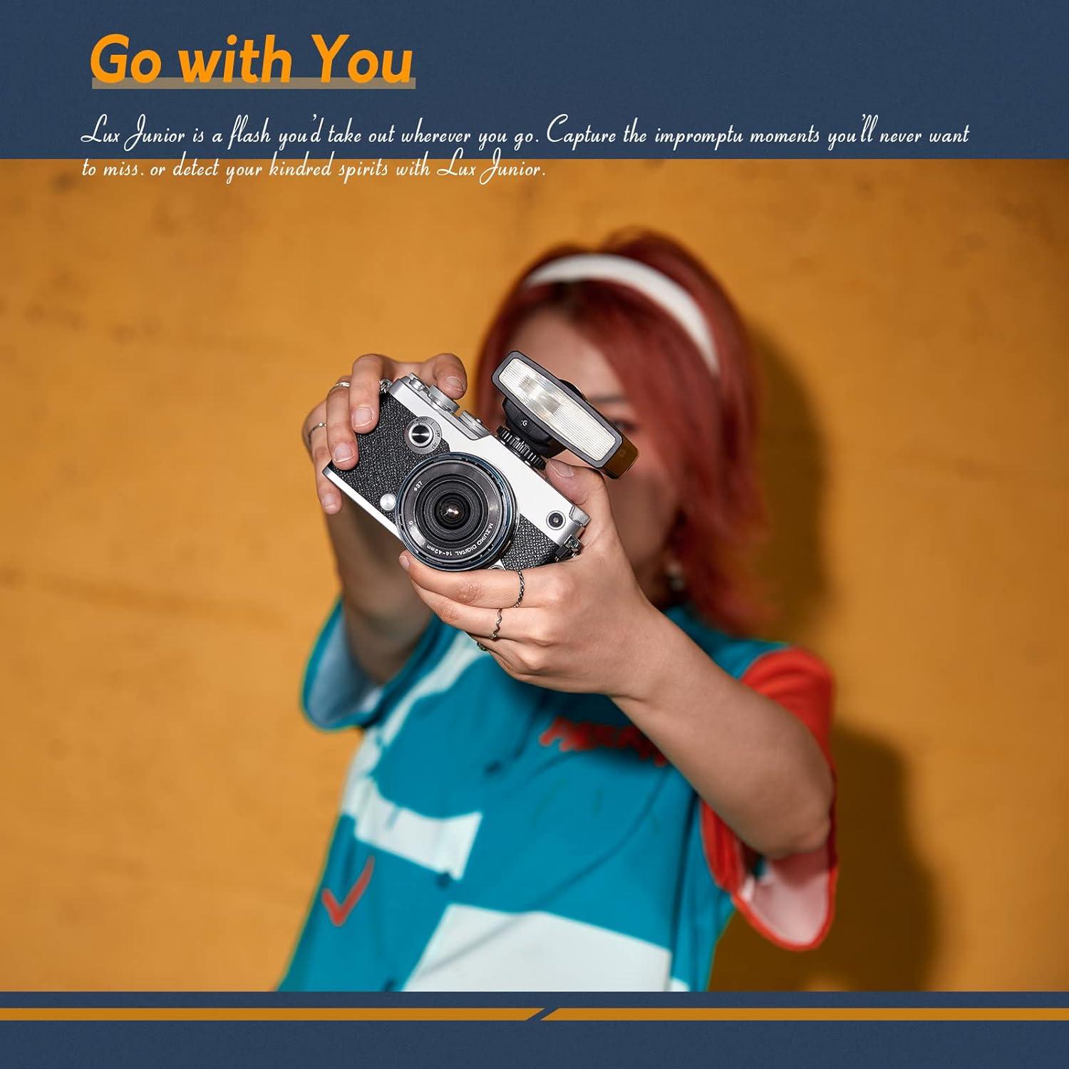 Godox Lux Junior Retro Camera Flash | Universal 6000K Manual Flash