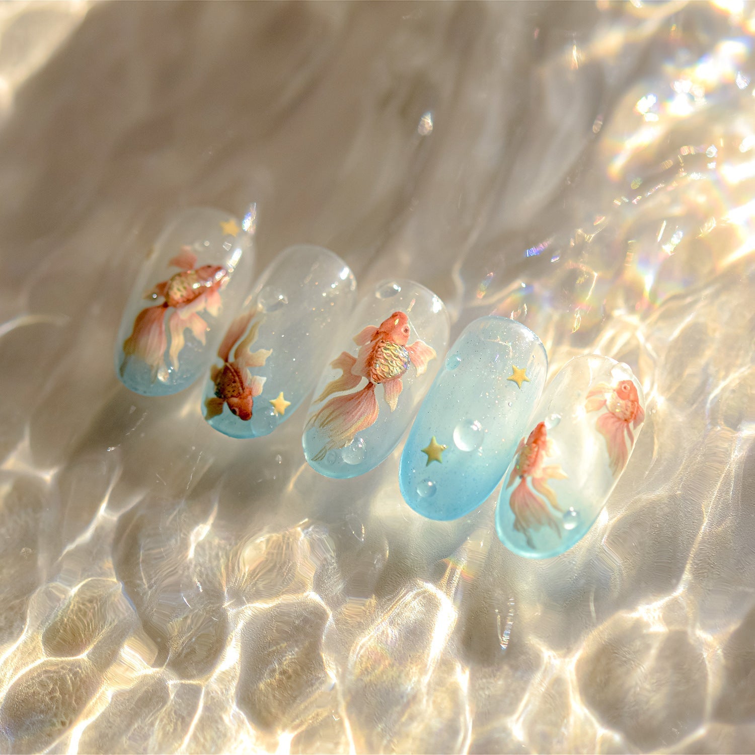 LuLuFun Studio Goldfish Nail Deco Stickers – DIY Manicure Art Decals