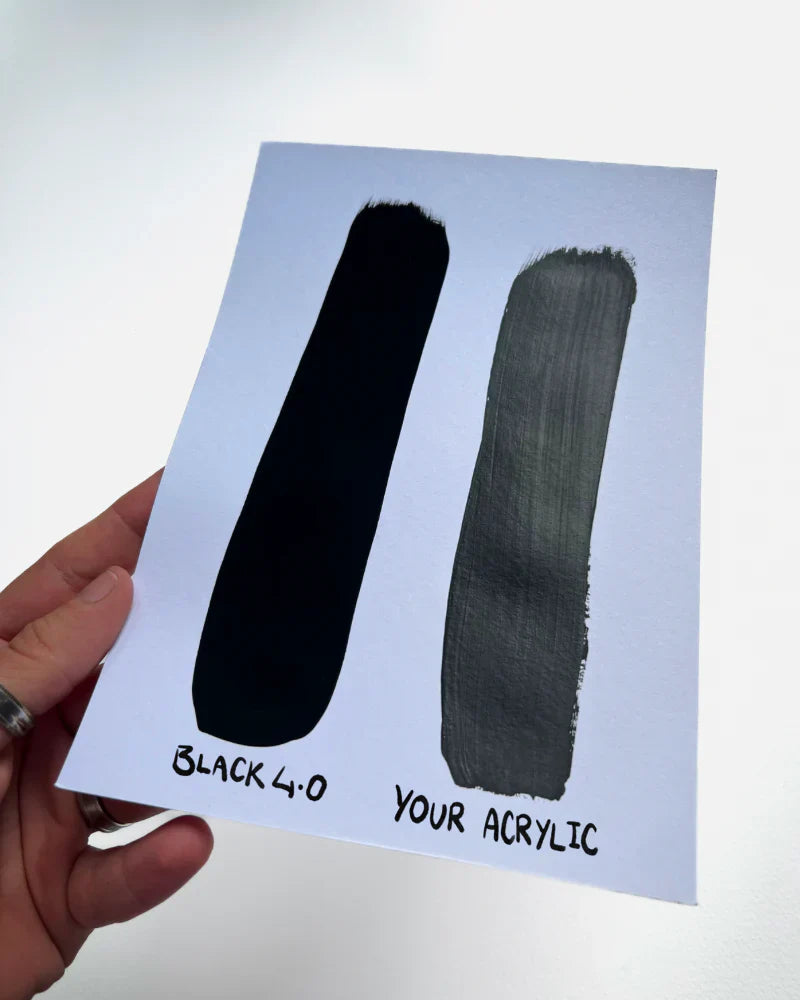 Culture Hustle Black 4.0 Ultra-Matte Acrylic Paint - 150ml Bottle
