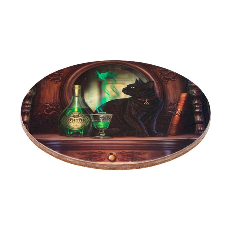 Lisa Parker Magic Cats Cork Coasters | Set of 4 Gothic Home Decor