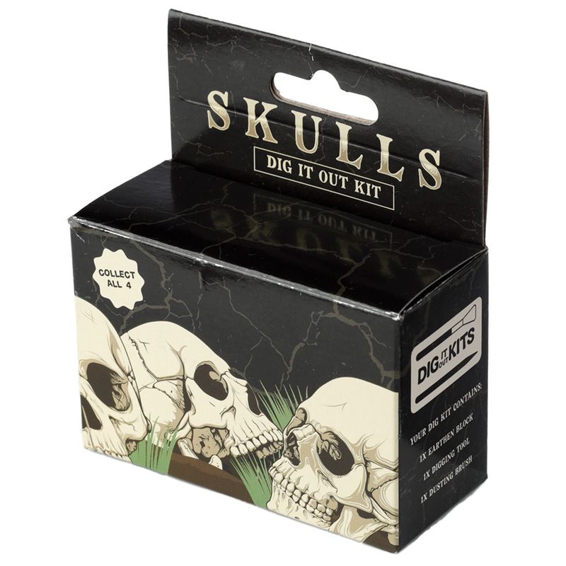Kate's Clothing Gothic Skull Dig It Out Kit – Human Skull Excavation Set