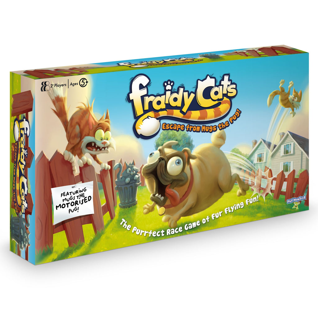 Fraidy Cats Board Game by Snaps – Motorized Family Race Game for Kids