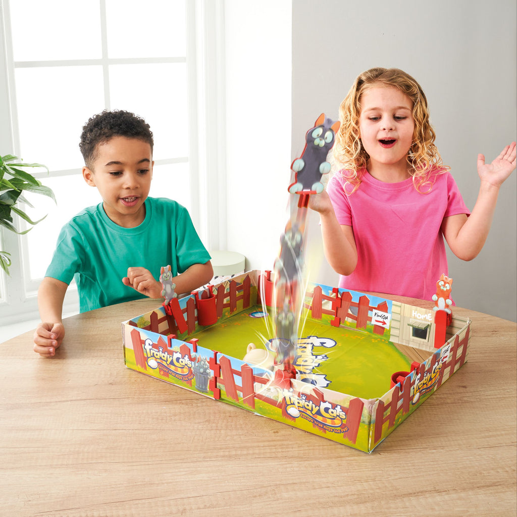 Fraidy Cats Board Game by Snaps – Motorized Family Race Game for Kids