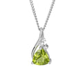 Gecko Jewellery Trillion Cut Semi-Precious Pendant in 9ct Gold