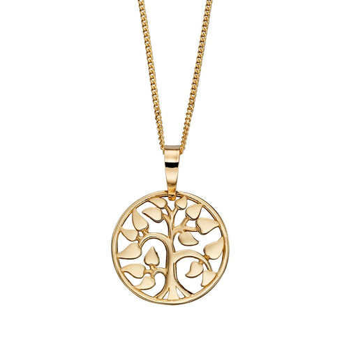 Tree of Life Pendant in 9ct Gold – Gecko Jewellery Retail Necklace