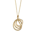 Gecko Jewellery 9ct Gold Wire Wrap Pendant – Modern Polished Design