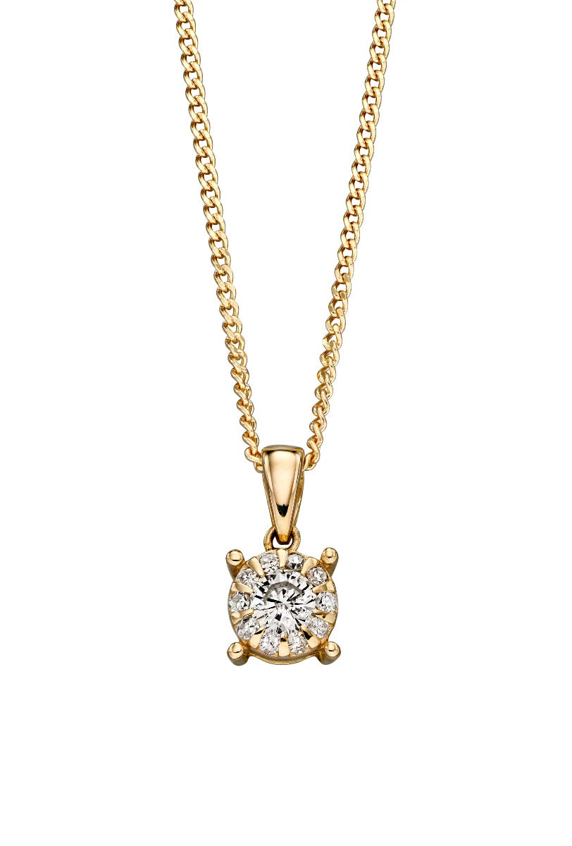 Gecko Jewellery 9ct Yellow Gold Birthstone Pendant - Personalised Gift