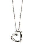 Gecko Jewellery Organic Heart Pendant – 9ct Gold Modern Classic Necklace