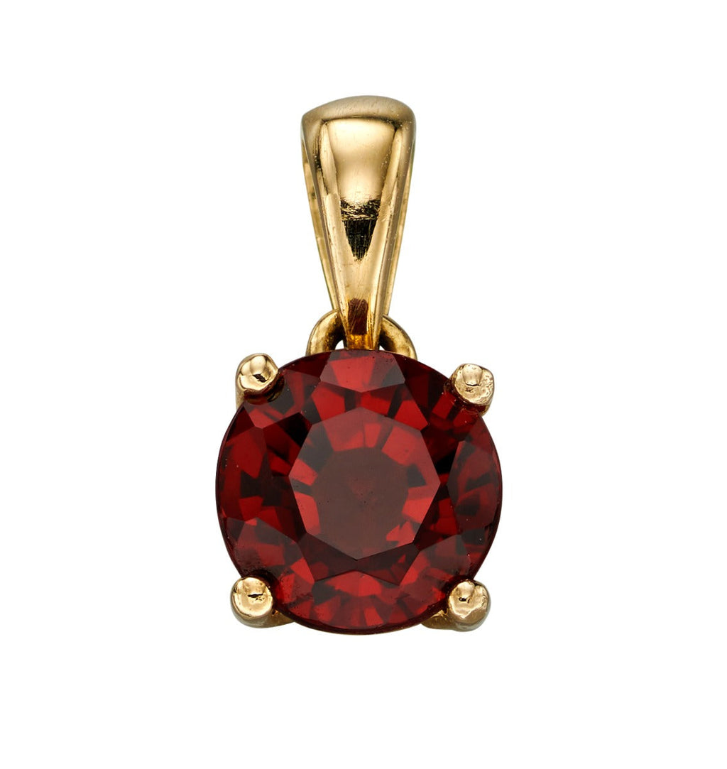 Gecko Jewellery 9ct Yellow Gold Birthstone Pendant - Personalised Gift