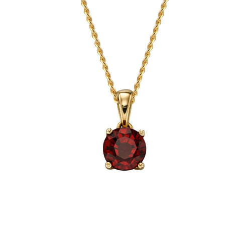 Gecko Jewellery 9ct Yellow Gold Birthstone Pendant - Personalised Gift