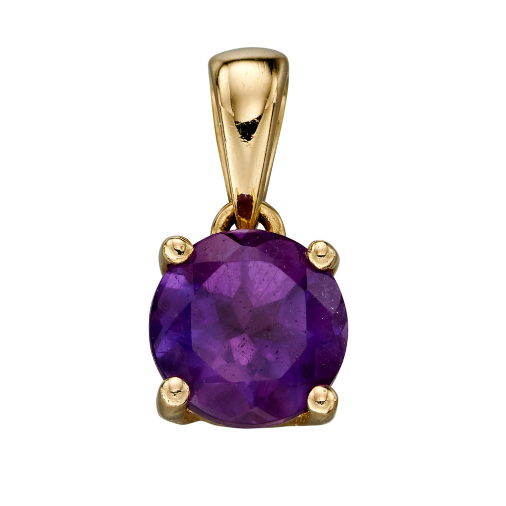 Gecko Jewellery 9ct Yellow Gold Birthstone Pendant - Personalised Gift