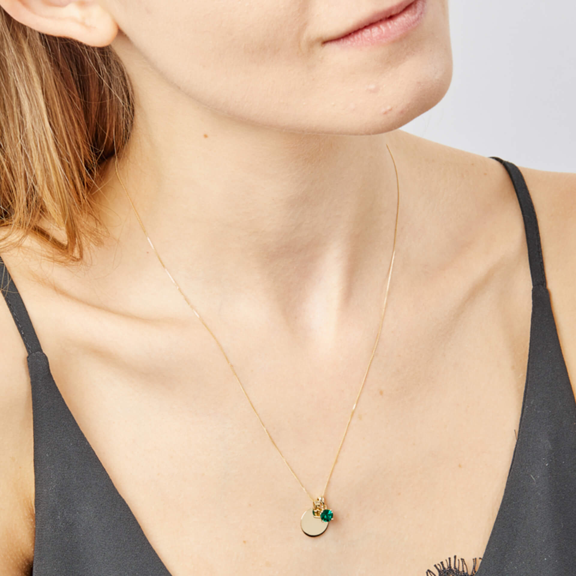 Gecko Jewellery 9ct Yellow Gold Birthstone Pendant - Personalised Gift