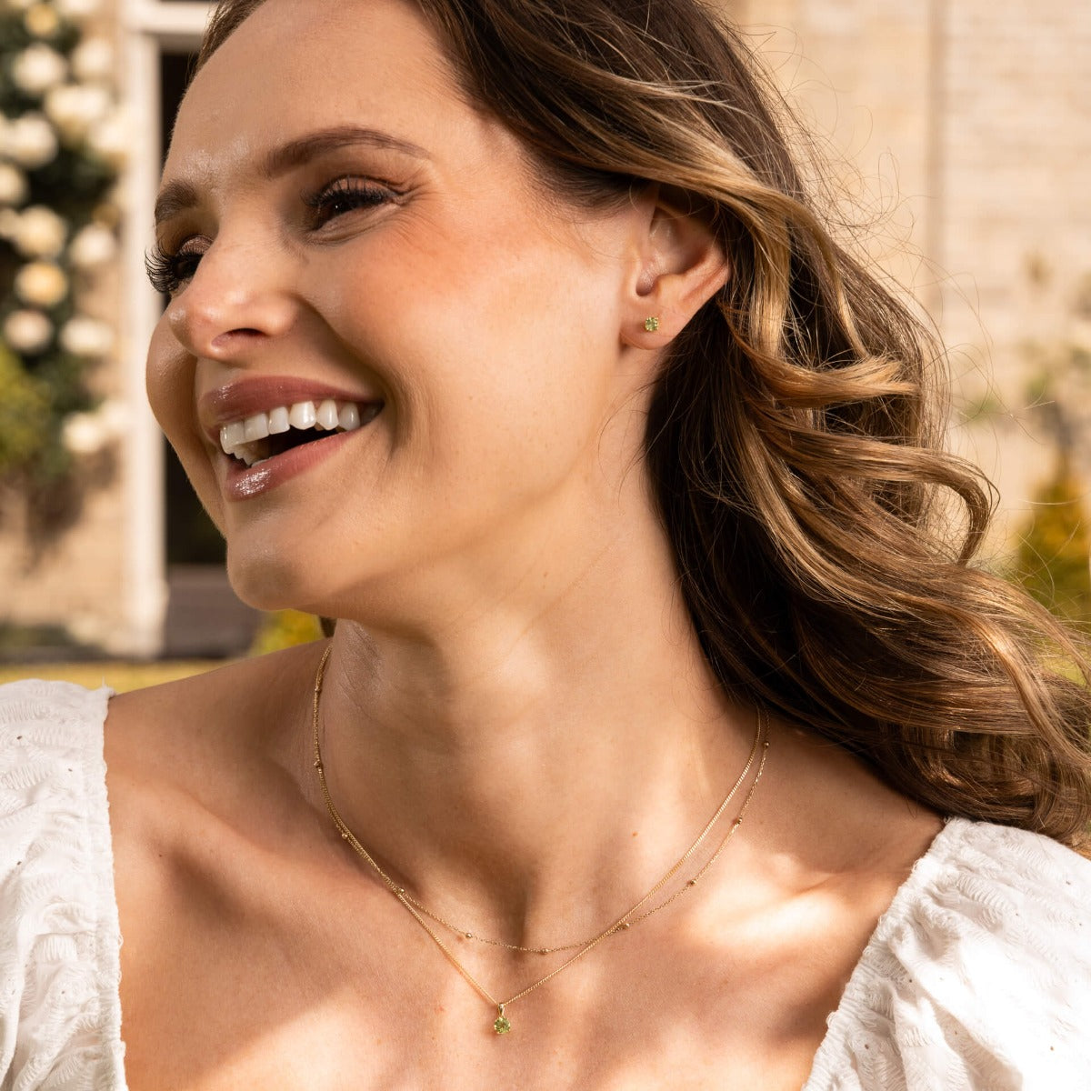 Gecko Jewellery 9ct Yellow Gold Birthstone Stud Earrings for Women