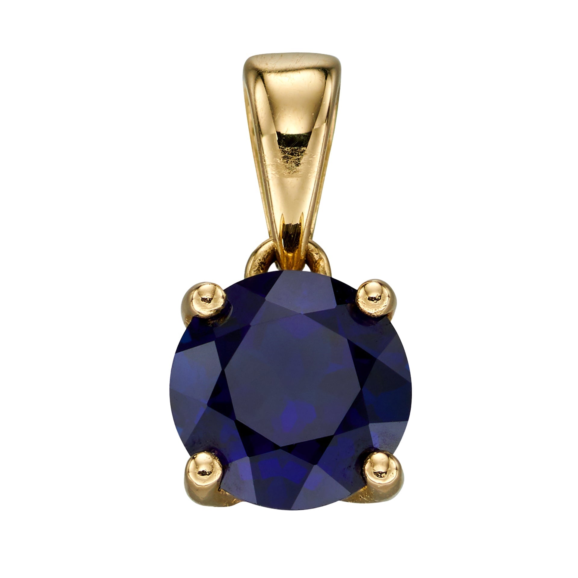 Gecko Jewellery 9ct Yellow Gold Birthstone Pendant - Personalised Gift