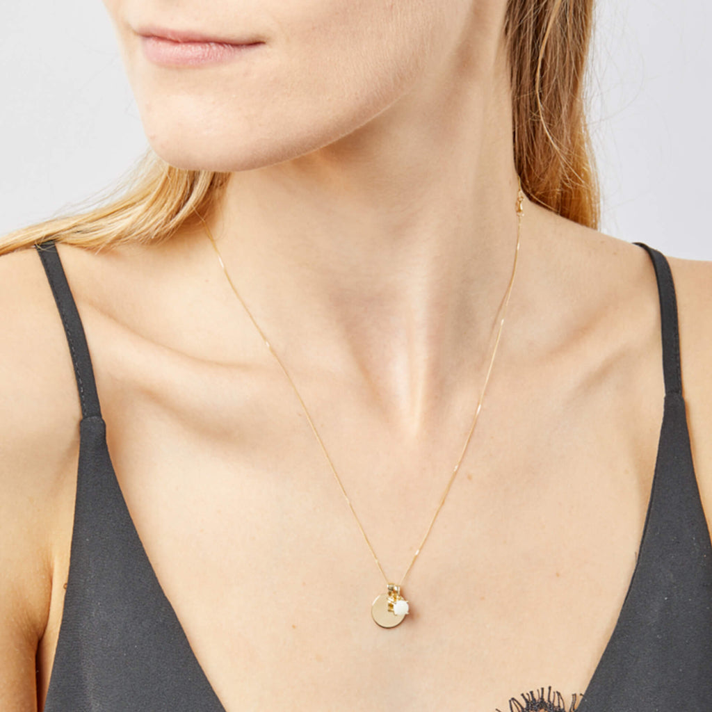 Gecko Jewellery 9ct Yellow Gold Birthstone Pendant - Personalised Gift