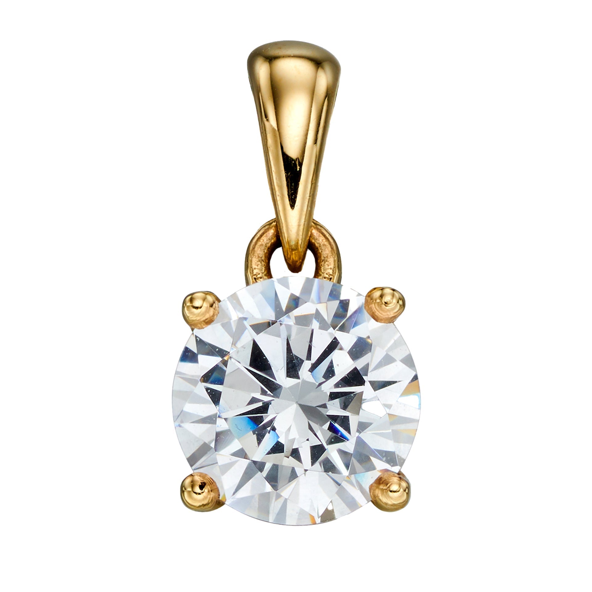 Gecko Jewellery 9ct Yellow Gold Birthstone Pendant - Personalised Gift