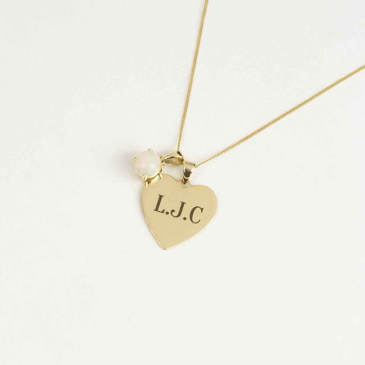 Gecko Jewellery 9ct Yellow Gold Birthstone Pendant - Personalised Gift