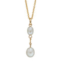Freshwater Pearl Teardrop Pendant in 9ct Yellow Gold | Gecko Jewellery