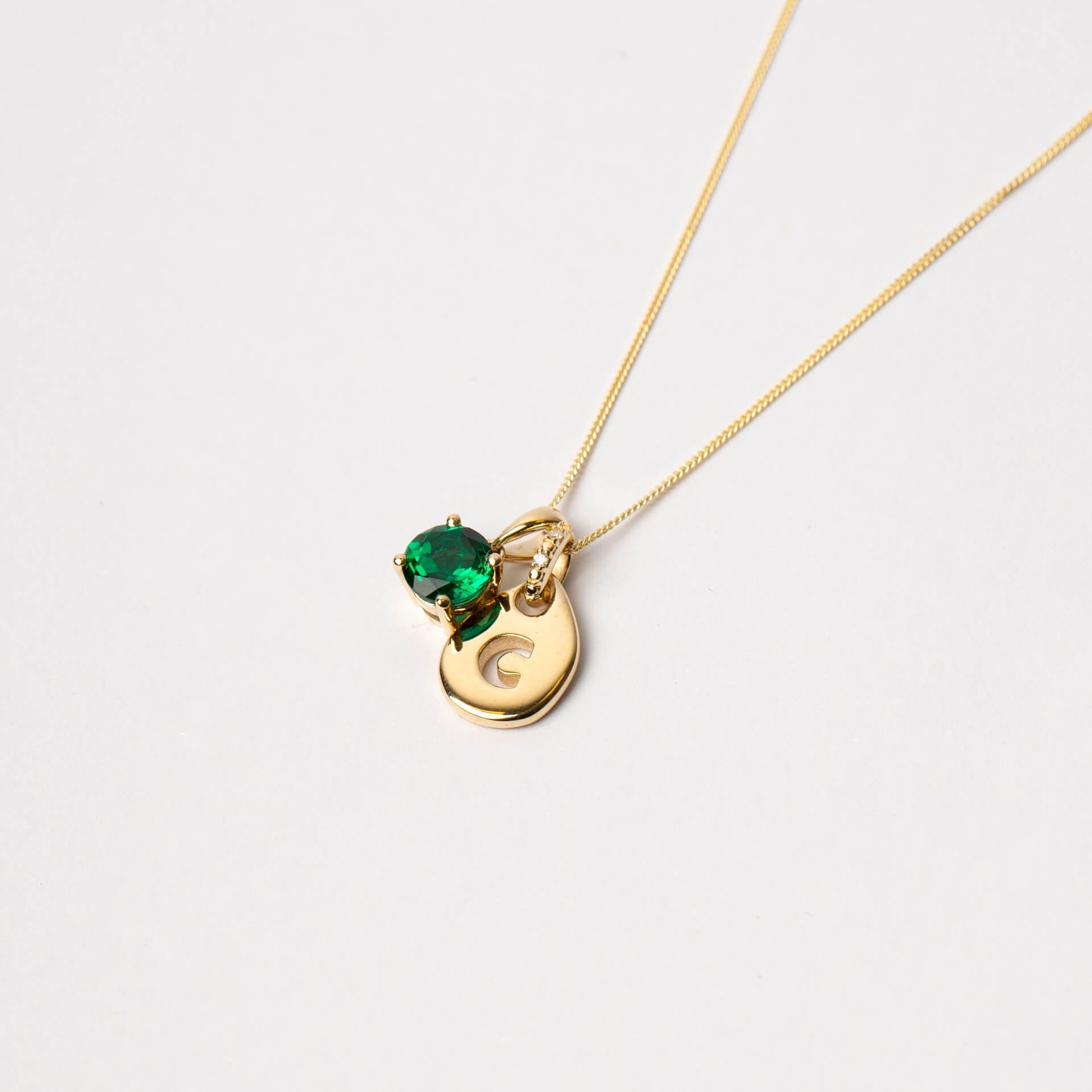 Gecko Jewellery 9ct Gold 0.6mm Curb Chain Necklace - 46cm Length