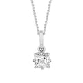 Gecko Jewellery Asscher Cut Lab Grown Diamond Solitaire Pendant in 9ct Gold