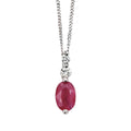 Gecko Jewellery 9ct Gold Precious Stone and Diamond Drop Pendant