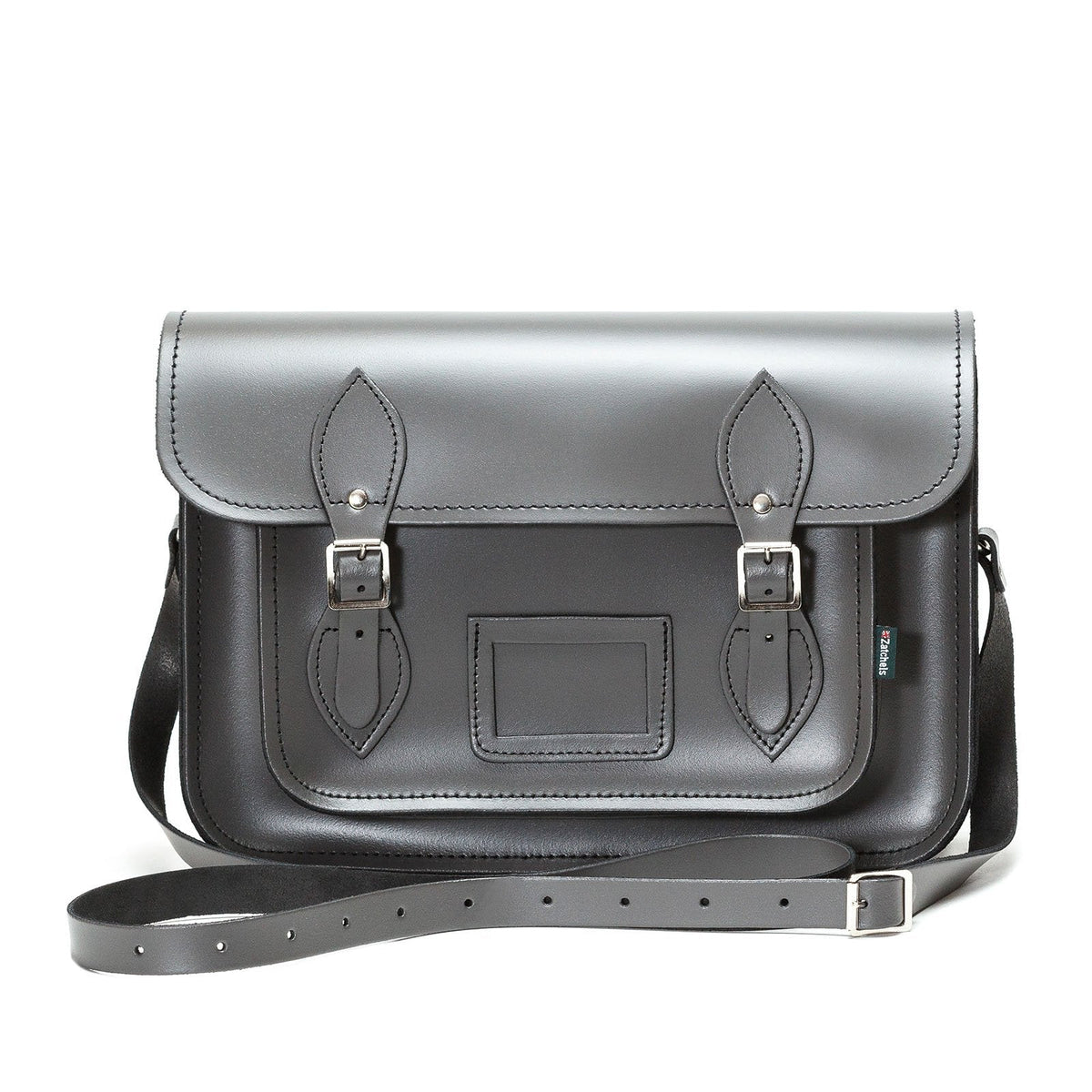 Handmade Leather Satchel - Graphite