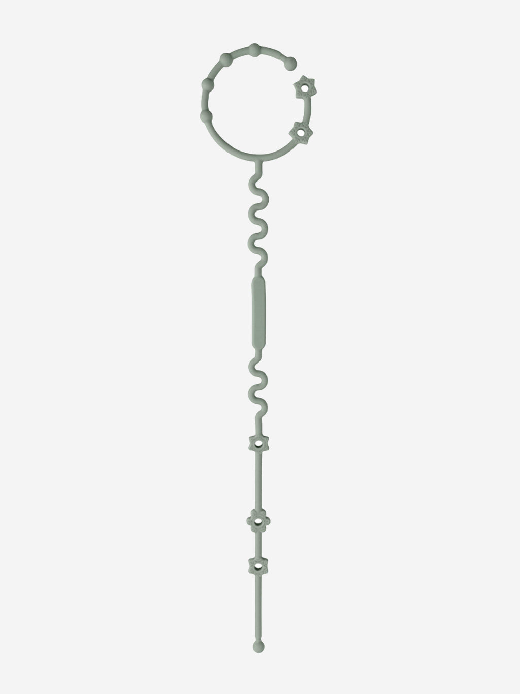 Bloom Bambini Adjustable Pacifier Clip and Teether in Green | BPA-Free