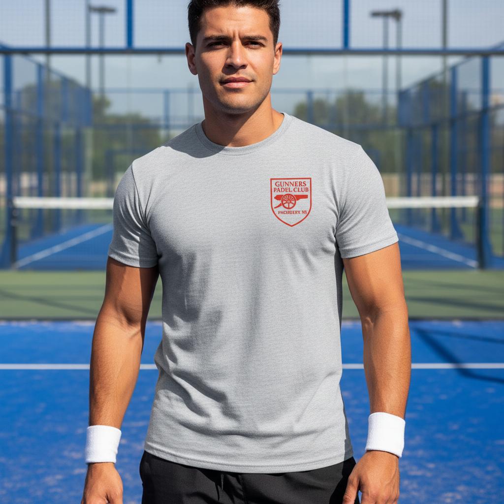 Gunners Padel Club Performance T-Shirt – Football Inspired Padelwear