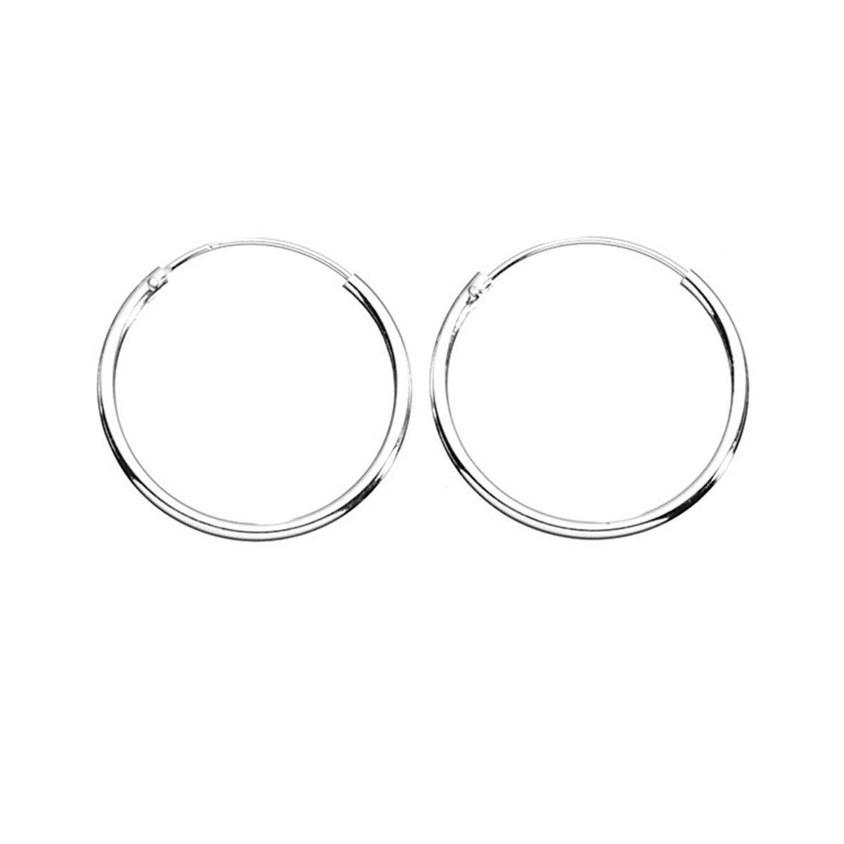 Gecko Jewellery Sterling Silver Hoop Earring Pack – Polished Finish