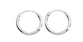 Gecko Jewellery Sterling Silver Hoop Earring Pack – Polished Finish