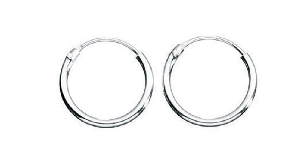 Gecko Jewellery Sterling Silver Hoop Earring Pack – Polished Finish