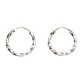 Gecko Jewellery Small Twisted Hoop Earrings | 925 Sterling Silver