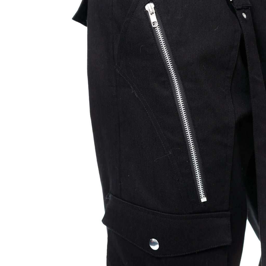 Vixxsin Halston Black Cargo Pants – Mens Gothic Industrial Trousers